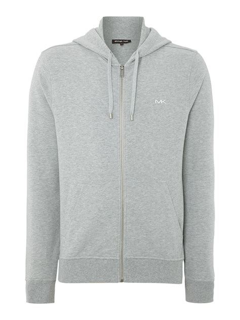 michael kors mens zip up hoodie|michael kors grey crewneck.